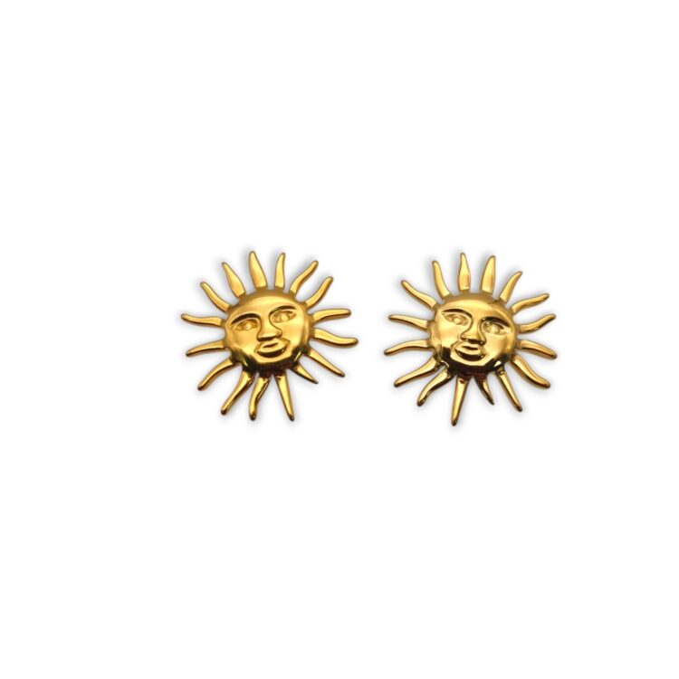 Inspired by the timeless symbol of the sun, Sun Mini Gold blends minimalist design with celestial elegance. Crafted from stainless steel, these earrings celebrate light, strength and everyday sophistication.