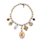 Stitched Memories Necklace χειροποίητο κολιέ με κεντητά charms.