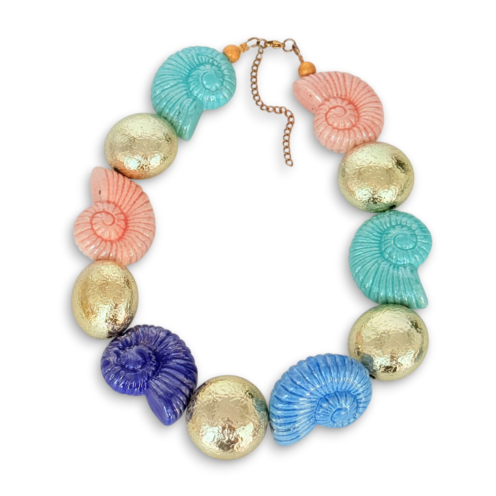 Thetis – Handmade Ceramic Shell Necklace Thetis handmade ceramic shell necklace