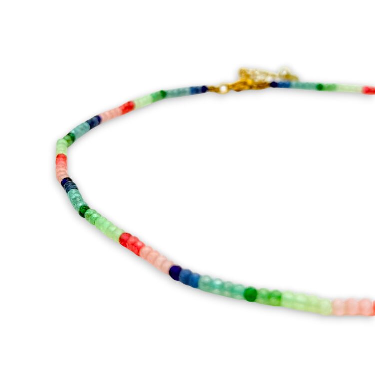 Confetti Coast Necklace with colourful crystal beads.