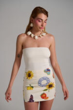 Amalfi Sun mini φούστα με Mediterranean print