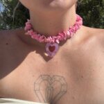 Chips Heart Pink Necklace - Sheshell chips